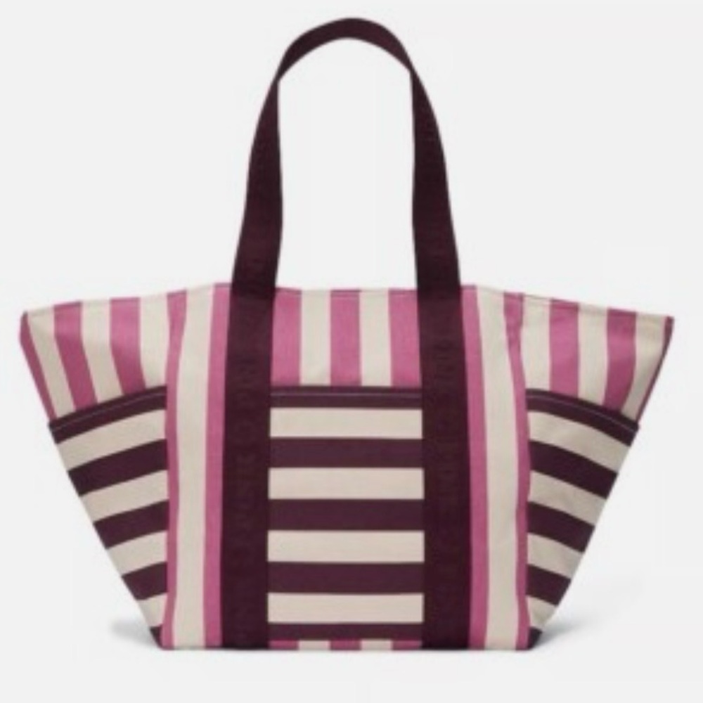 Victorias Secret Pink Large Canvas Tote Travel Bag